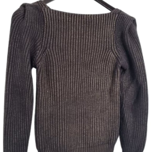 Rare find Kookai low cut metallic shine sweater - Picture 7 of 7